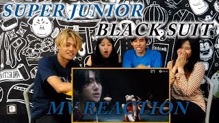 SUPER JUNIOR - BLACK SUIT MV REACTION | Om Om Gans