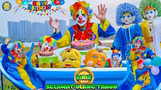 NEW LAGU HAPPY BIRTHDAY SPESIAL LIRIK🔴ONDEL ONDEL& BADUT MAMPANG MERAYAKAN BERSAMA BADUT ULANG TAHUN