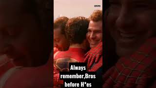 Bro's before H*es #spiderman #tobeymaguire #andrewgarfield #tomholland