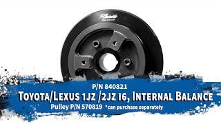 Fluidampr | Toyota/Lexus 1JZ/2JZ I6 - Dry Sump Pulley | #840821