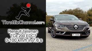 Renault Talisman TCe 200 EDC7 acceleration - ThrottleChannel.com