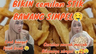 RESEP SIMPEL STIK BAWANG‼️ SIMPEL CUMA PAKE TERIGU 😱 ‼️ CEMILAN MURAH MERIAH