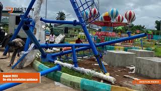 Mini Ferris Wheel Installation In Nigeria #miniferriswheel #nigeria