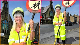 Meet the UK's longest-serving lollipop lady, aged 84, who is still helping children cross the road