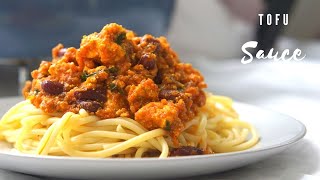 VEGAN SPAGHETTI BOLOGNESE | TOFU SAUCE FOR PASTA, RICE & MORE DISHES