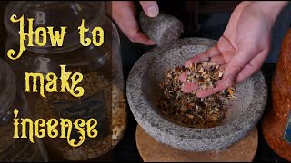 How to make loose incense with natural ingredients for magic and witchcraft