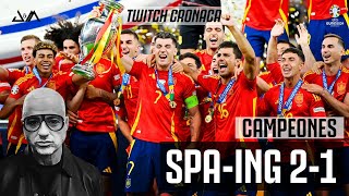 CAMPEONES 🇪🇸🏆 EURO24 | SPAGNA - INGHILTERRA 2-1 | TWITCH CRONACA