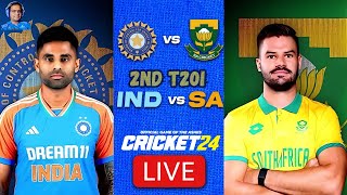 🔴2nd T20I - South Africa vs India - Cricket 24 Live -  @blackopsrebornyt