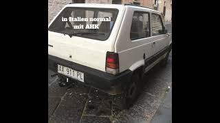 Wondeeful Italy. Fiat Panda Allrad mit ahk 😀 In Italien normal, in deutschland selten.