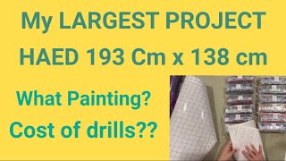 Diamond Painting Reveal - My Largest Project HAED! A Reveal and inventory check! So many drills! 🫣