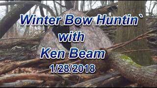 NJ Winter Bow Hunting with Ken Beam in Califon NJ on 1/28/18