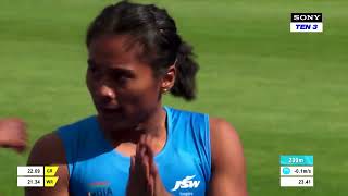 Hima Das Semi-Final Qualification Moment | 200M Heat | Commonwealth Games | Birmingham2022