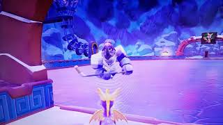 Spyro3 Ice Hockey rhynoc stuck on the ice