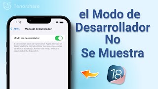 No Me Sale el modo de desarrollador de iOS 18/17/16 en el iPhone ¡1 clic para activarlo!