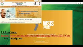 GPDP: nominated for prestigious WSIS Award. Next selection is based on  number of votes we receive.