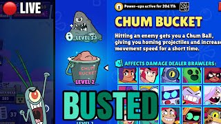 🔴 LIVE -  GRINDING TROPHIES WITH BROKEN CHUM POWER-UP | BRAWL STARS