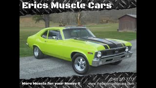 1972 Nova SS SOLD  @ Eric’s Muscle Cars