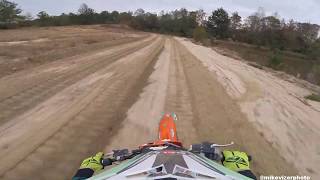 Nate Augustine WFO laps on a fresh sand track at ClubMx