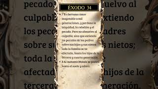 Éxodo 34, 7-8 #dios #biblia #versiculodeldia