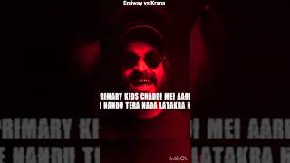 Emiway bantai new diss track vs Krsna new diss 🔥 who real winner 🏆 #shorts #emiwaybantai #krsna #dhh