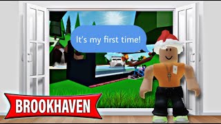 First Time Playing Brookhaven Roblox!