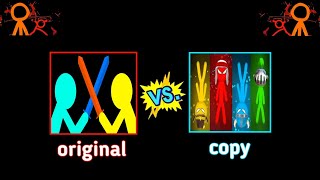 SUPREME DUELIST STICKMAN 🇷🇺 original vs copy 🇧🇷 🇻🇳 #animation #shorts #stickman #funny