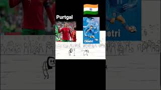 Ronaldo Vs Sunil Chhetri #fyp #shorts