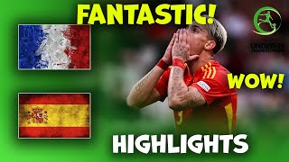 España sub 19 Francia | U19 Euro Championship | Highlights 22-07-2024