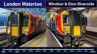 London Waterloo to Windsor & Eton Riverside onboard 458504 (20/05/2023)