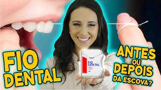 FIO DENTAL ANTES OU DEPOIS DA ESCOVAÇÃO? Dra. Jaque Akemi - Londrina-PR