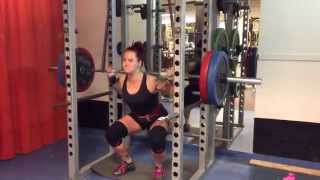 Jocie, Banded Squat, 1/0x110kg, 27/7-15