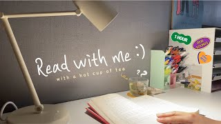 1 HOUR Read, work, study with me @ aesthetic Korean apartment l no break, real time, w/ chill music