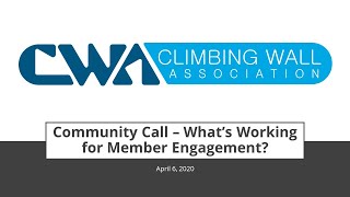 Community Call - Member Engagement