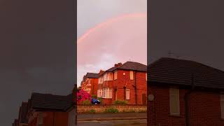 A treat for the eyes #england #shorts #rainbow #rainyday