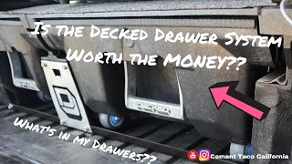 Is the Decked Drawer System Worth The Money??   #decked #overlanding #camping #storage #truckbed