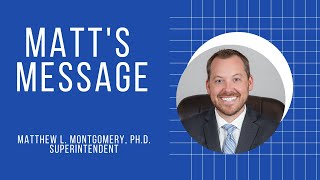 Matt's D115 Message - October 25, 2022