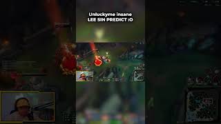 Insane Lee Sin PREDICT! 😮#shorts #leagueoflegends #unluckyme #turbotim