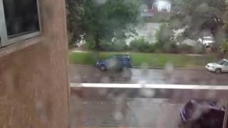 That's my car with the windows rolled down during an afternoon rain in #Longmont. #cowx