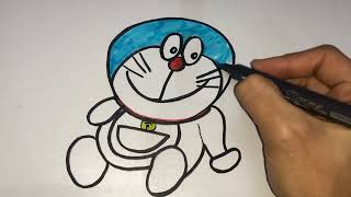 How to Draw A Doraemon ||Coloring || Drawing And Colouring|| Awesome Drawing Clips||