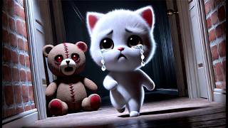 🔥Poor Kitten Chased By A Ghost Teddy Bear!🔥 cat ai, ai stories,ai cat story, cat cute, cute, kitten,