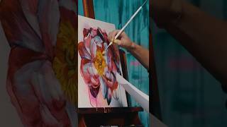 Loose to Refined - Flower Painting Timelapse #painting #fineart #artwork