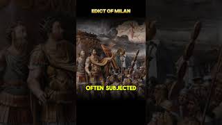 Edict of Milan: importance for Christians #sorts #history