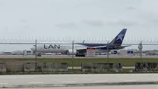 LAN - Boeing 767 take off at Miami