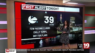 Northeast Ohio weather: Soggy ending to the weekend; quiet in the meantime