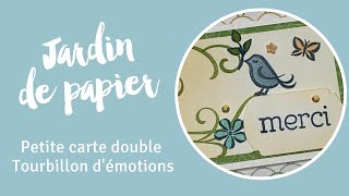 Petite carte double - Tourbillons d’émotion de Stampin'Up!