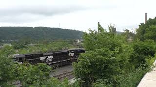 NS C54 departs Mingo Junction, Ohio with 2 SD70M-2s and an AC44C6M