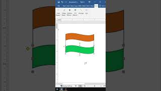 Draw Indian National Flag in MS Word | Insert Shapes in Ms word #shorts #shortsvideo #viral