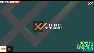 How To Design Professional Alphabet E + Trident (Entertainment Logo Design)