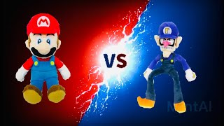 Mario vs waluigi(plush version)