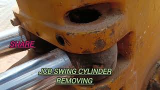 JCB SWING CYLINDER REMOVING